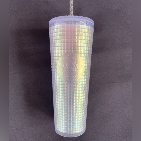 Starbucks Accessories - Starbucks tumbler iridescent white squares venti 24oz
